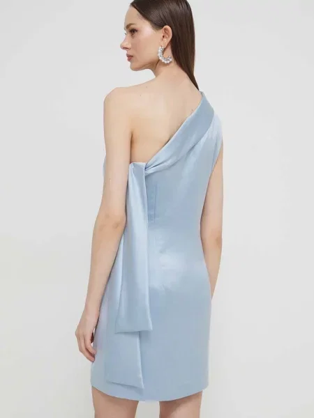 HUGO rochie mini mulata albastru