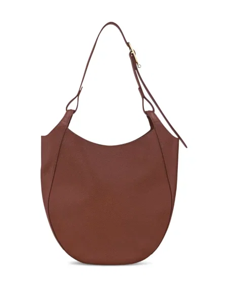 Geanta de piele Longchamp din piele maro