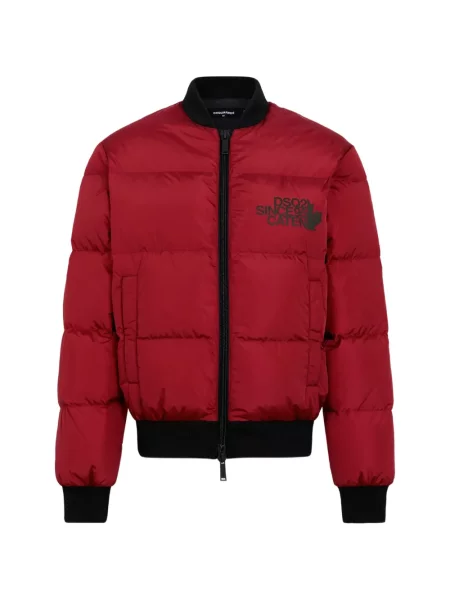 Geacă cu puf Dsquared2 roșu