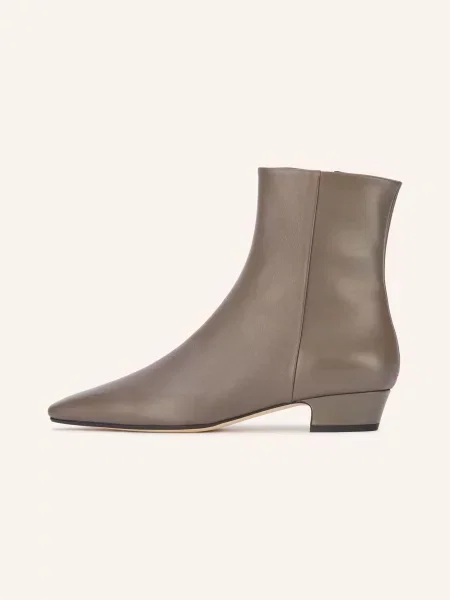 Aeyde Botki Lilia beige beżowe