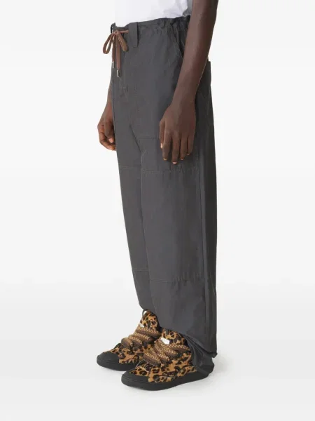 Stahovací šňůrka kalhoty Lanvin šedé