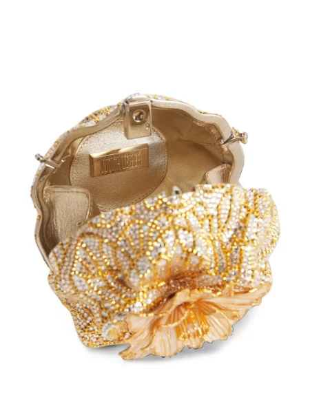 Geantă plic Judith Leiber cu model floral