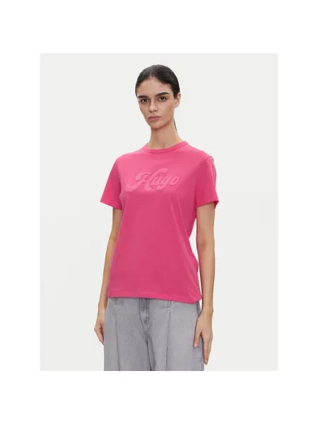 HUGO Majica Regular Fit roza