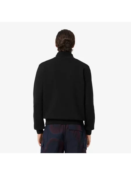 Lacoste Rozpinana Bluza Polarowa Ze Stójką czarny