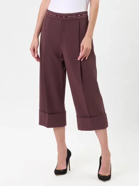 Брюки Elisabetta Franchi бордовые