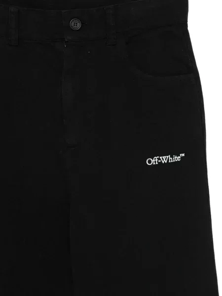 Pantaloni copii Off-white alb