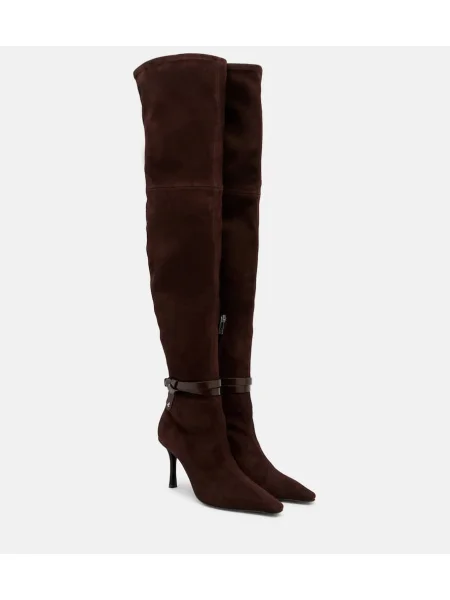 Cizme Jimmy Choo din piele de căprioară maro