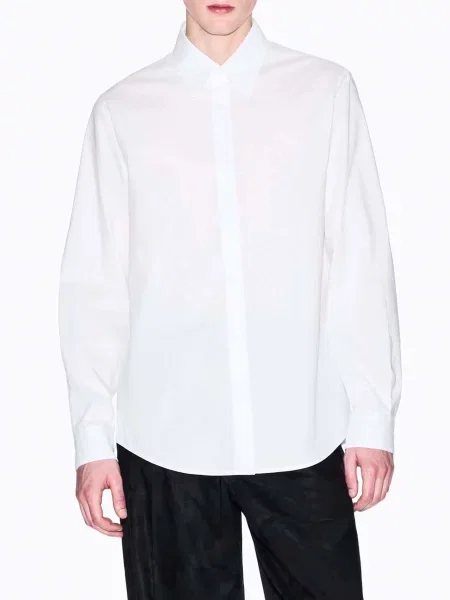 Рубашка Armani Exchange из лиоцела белая