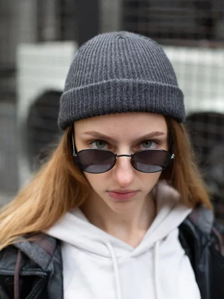 Without Шапка Темно-сірий сіра