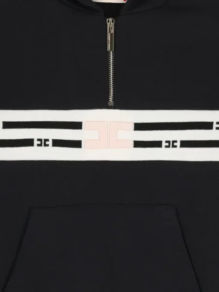 Bluza z kapturem dziecięca Elisabetta Franchi czarna