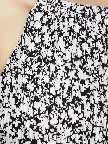 Rochie mini Michael Michael Kors din piele până la genunchi de costum alb