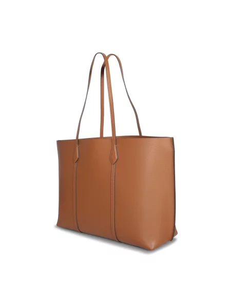 Tory Burch torebka skórzana Perry brązowy