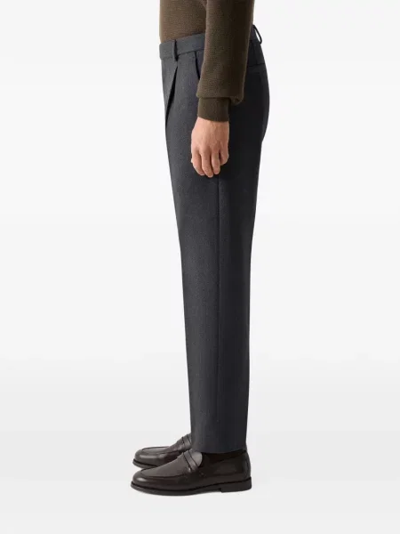 Pantaloni Zegna de lână gri