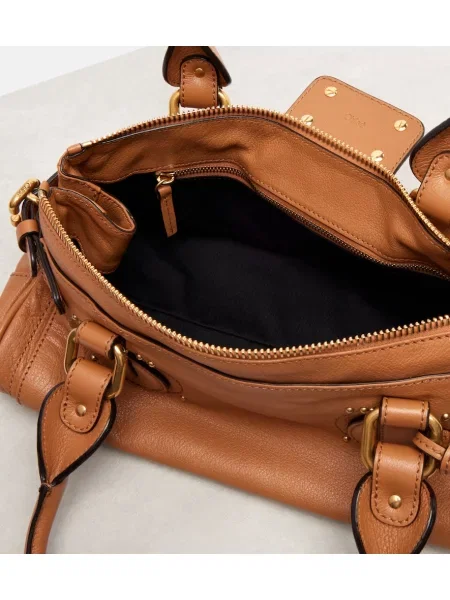 Geanta de piele Chloé din piele maro