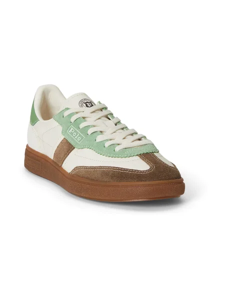 Sneakerși Polo Ralph Lauren din piele alb