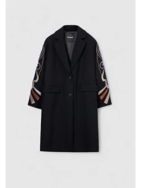 Desigual Palton de lână Cracovia negru