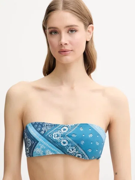 Plavková podprsenka Polo Ralph Lauren modrá
