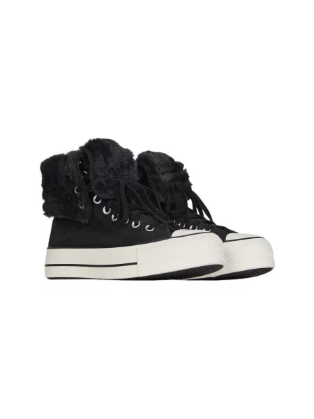 Členkové topánky Converse čierna