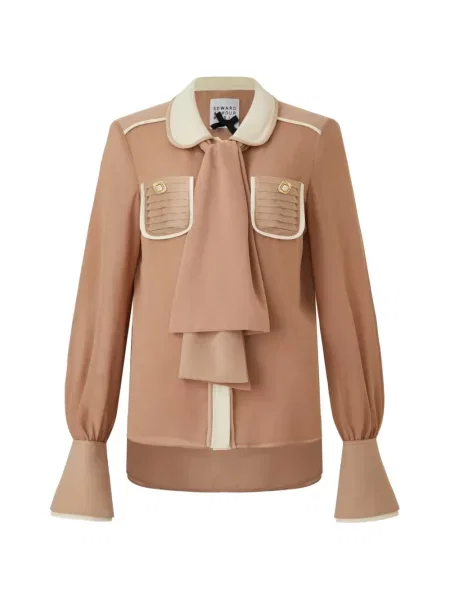 Kołnierzykowy bluzka Edward Achour Paris