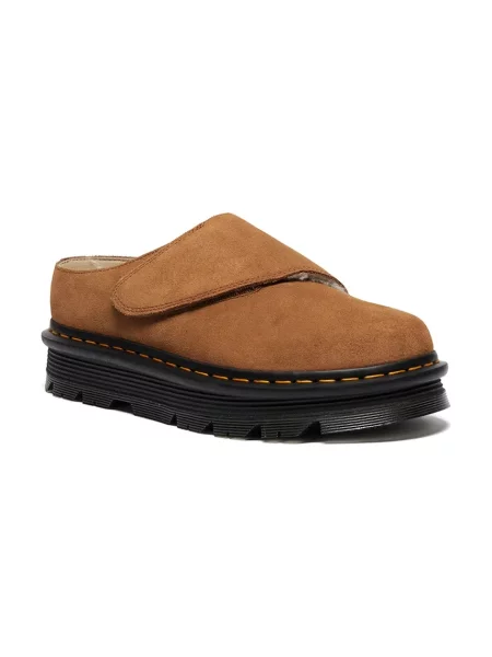 Кожаные мюли Dr. Martens коричневые
