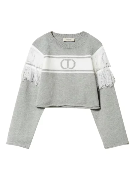 Sweter dziecięcy Twinset szary