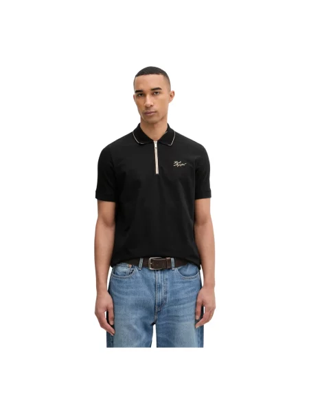 Koszulka polo Karl Lagerfeld czarna