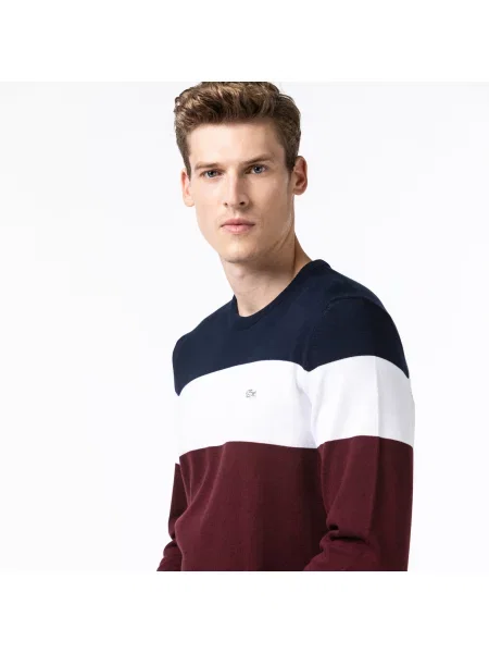 Lacoste светр бордовий