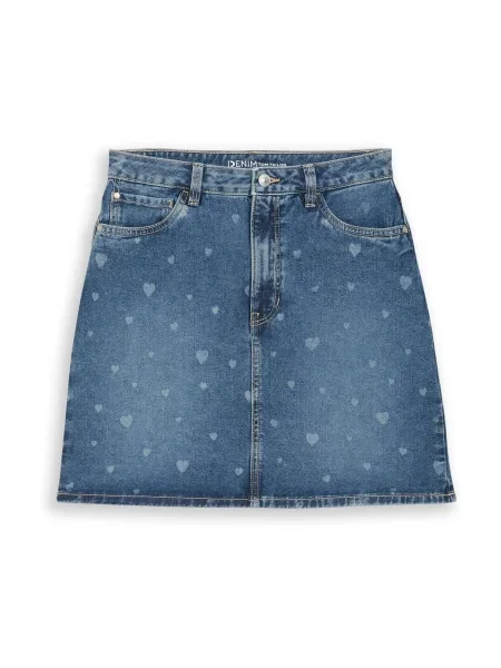 TOM TAILOR DENIM Fustă denim / închis albastru