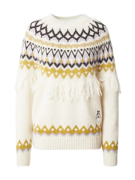 PATRIZIA PEPE Pulover MAGLIA galben curry / galben pastel / mov liliachiu negru