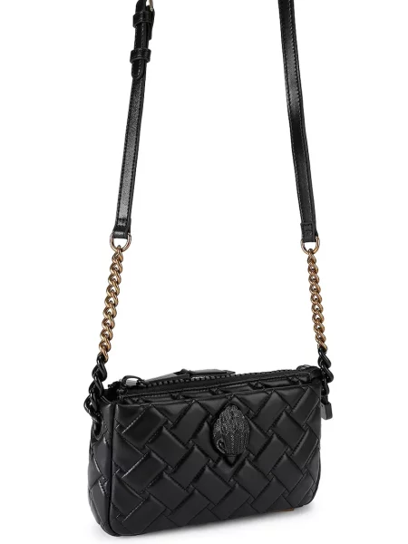 Kurt Geiger De piele geantă poștaș KENSINGTON negru