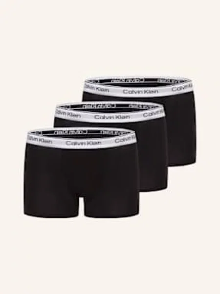 Calvin Klein Boxerky 3 Kusy V Balení černá bílé
