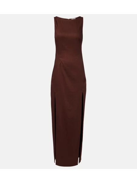 Rochie maxi Staud de in de costum maro