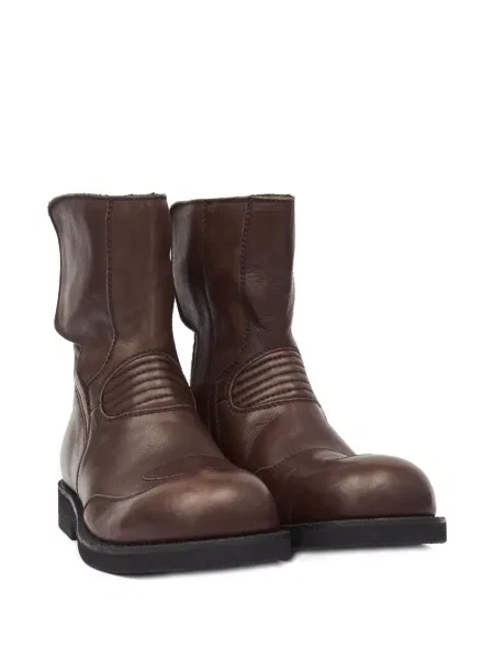 Botine Mm6 Maison Margiela din piele maro