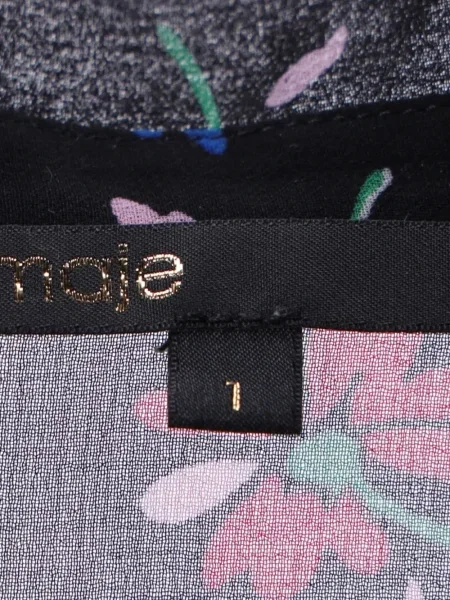 Bluză Maje cu model floral cu imagine negru