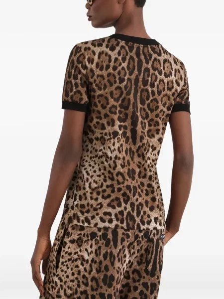 Tricou Dolce & Gabbana cu imagine din jerseu
