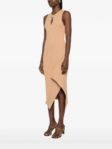 Kamizelka Stella Mccartney asymetryczna prążkowana