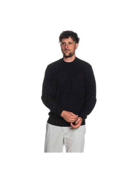 Lekki sweter Armani Exchange wełniany niebieski