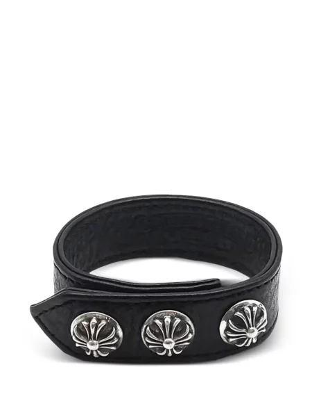 Szív mintás karkötő Chrome Hearts fekete