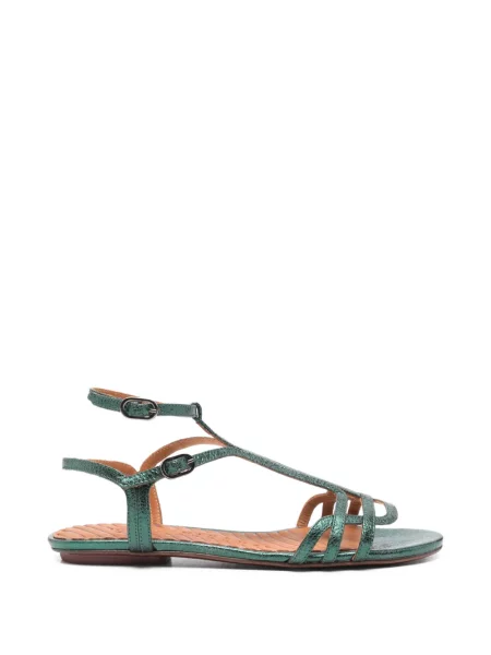 Sandale Chie Mihara din piele cu bretele verde