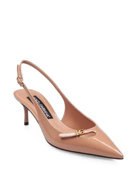 Pantofi cu toc Dolce & Gabbana din piele de lac slingback