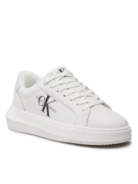 Calvin Klein Jeans Tenisice Chunky Cupsole Laceup Mon Lth Wn bijela