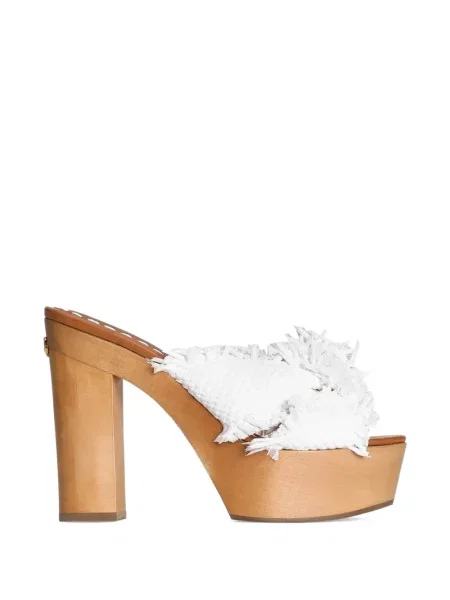 Sandale Dolce & Gabbana cu pană alb