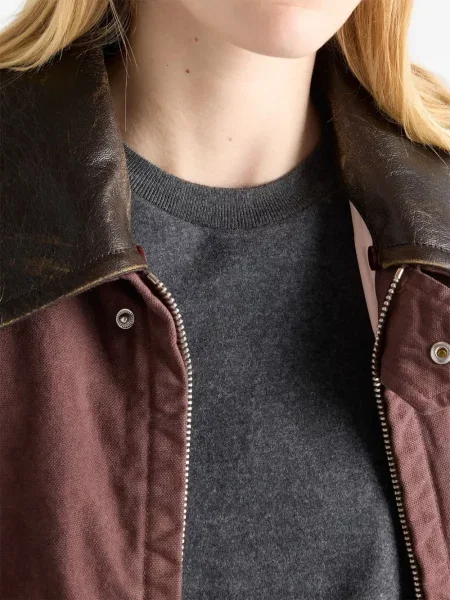 Tricou Prada din jerseu gri