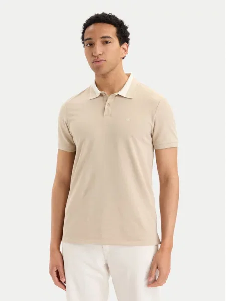 Calvin Klein Jeans Tricou polo deschis bej