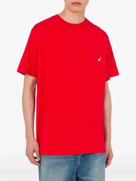 Tricou Moschino cu broderie roșu
