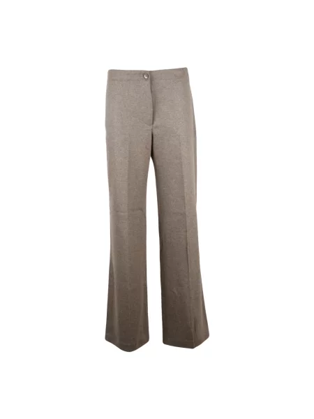Spodnie Seventy wełniane brązowe