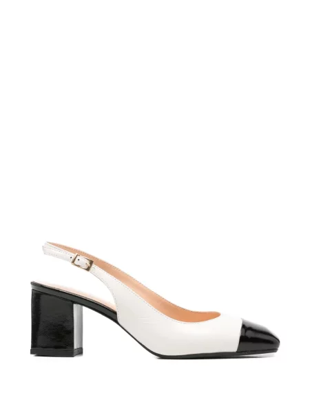 Pantofi cu toc Sergio Moretti Firenze slingback alb