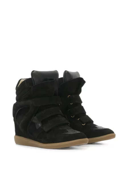 Маратонки Isabel Marant с клин ток черно