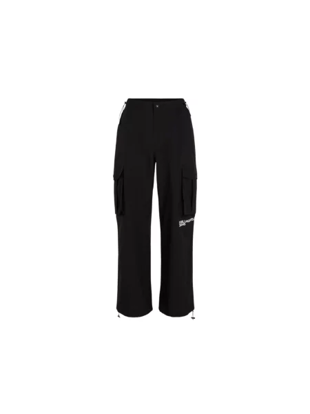 Spodnie cargo Karl Lagerfeld Jeans czarne