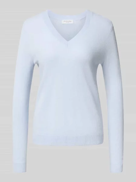 Sweter z dzianiny z dekoltem w serek Christian Berg Woman